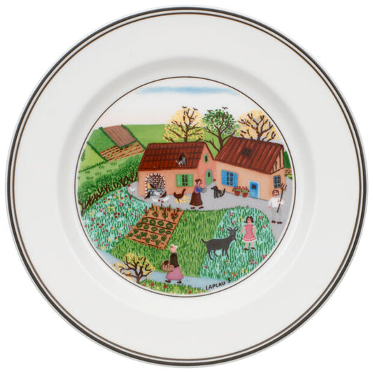 Design Naif - Appetizer/Dessert Plate Family Farm (Set of 6)